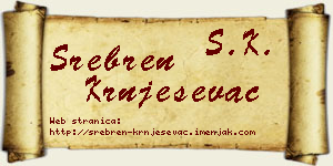 Srebren Krnješevac vizit kartica